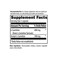 Load image into Gallery viewer, Carnitine Synergy (120caps)